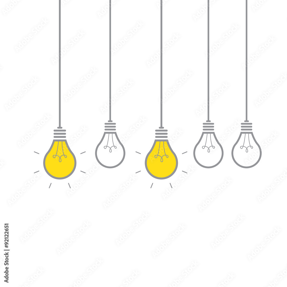 Naklejka premium element bulb creative