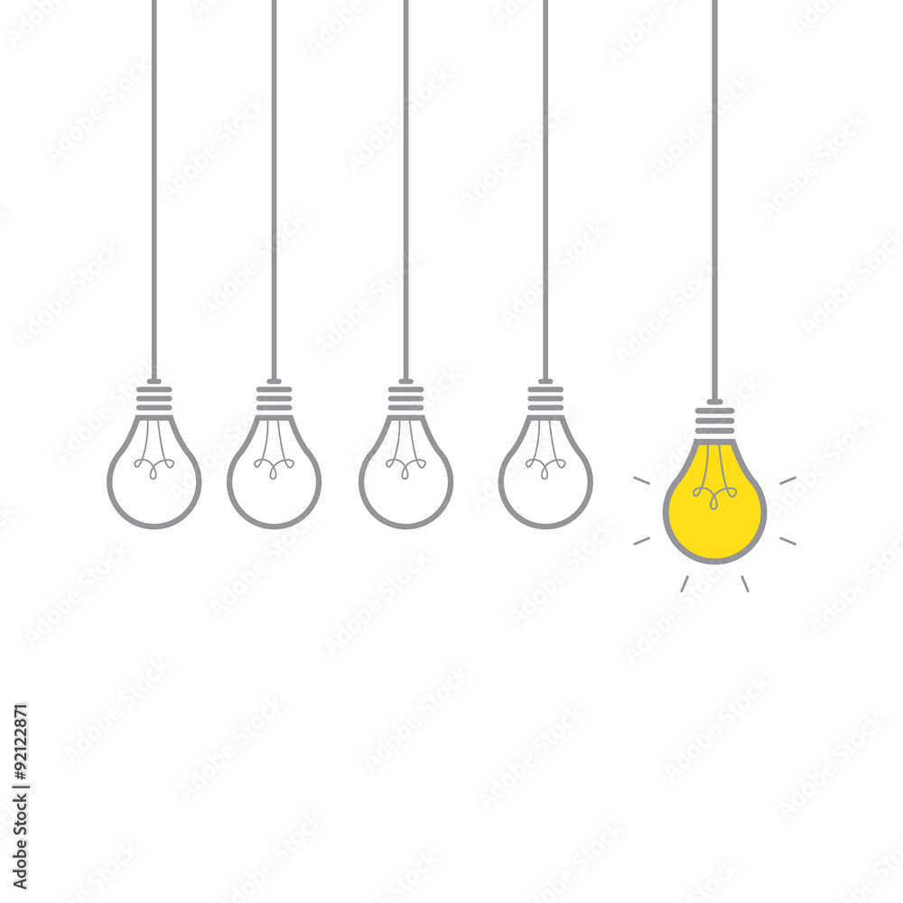 Naklejka premium element bulb creative