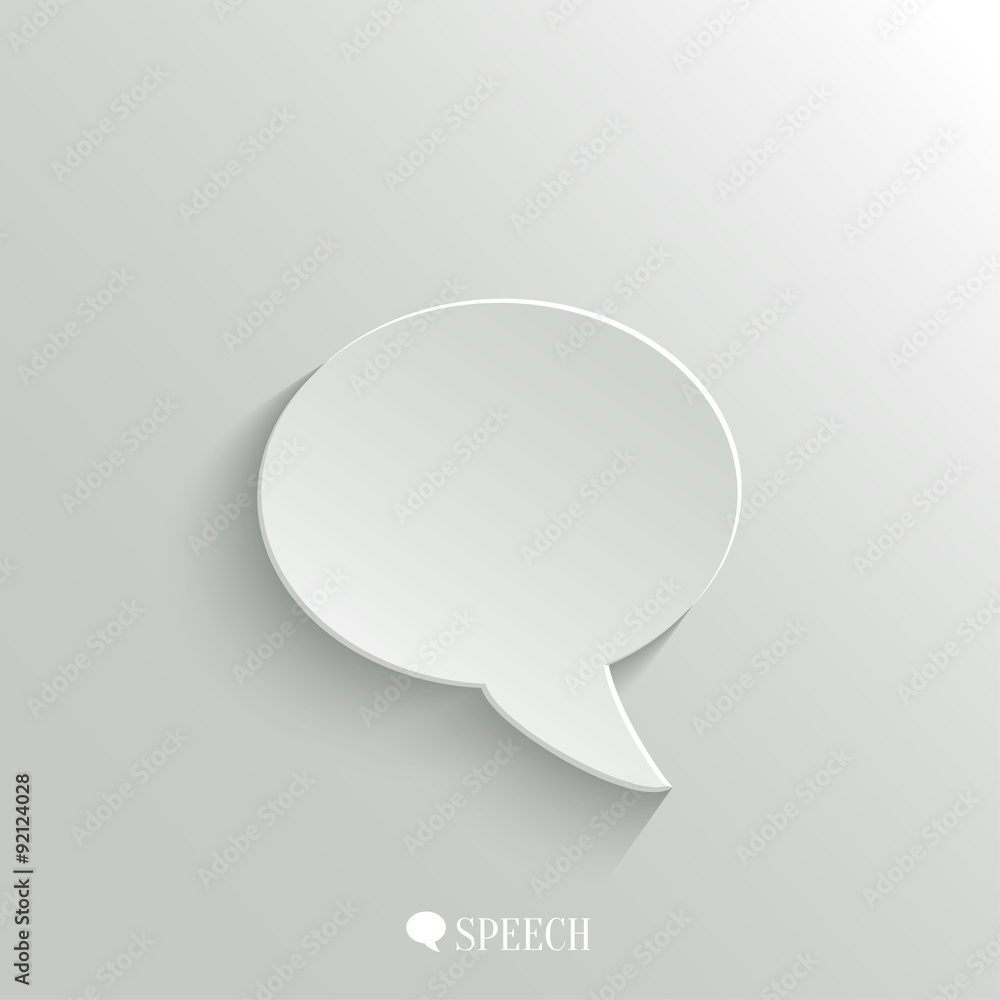 Speech icon - vector web background Speech icon - vector web background