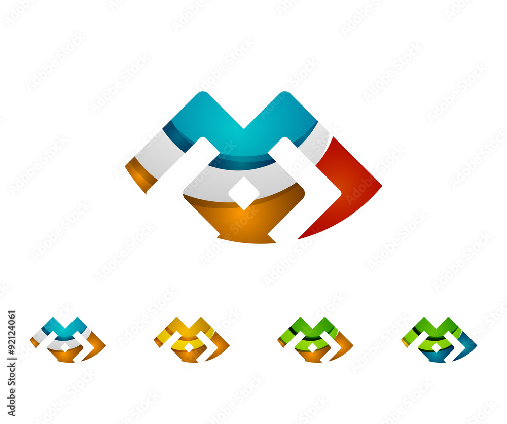 Set of infinity concepts, loop logo designs Set of infinity concepts, loop logo designs