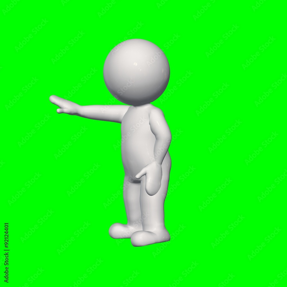 3D people - hold 3 - green screen 3D people - hold 3 - green screen
