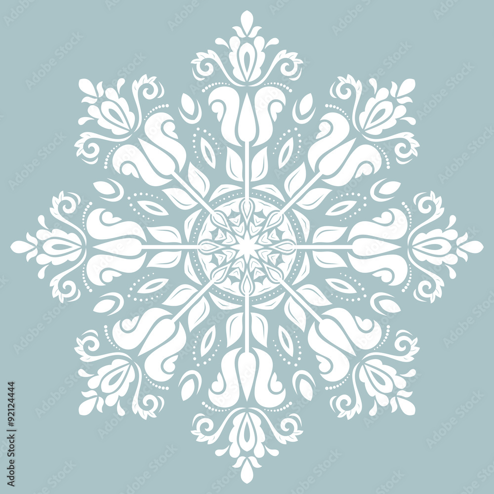 Damask Vector Oriental Pattern Damask Vector Oriental Pattern