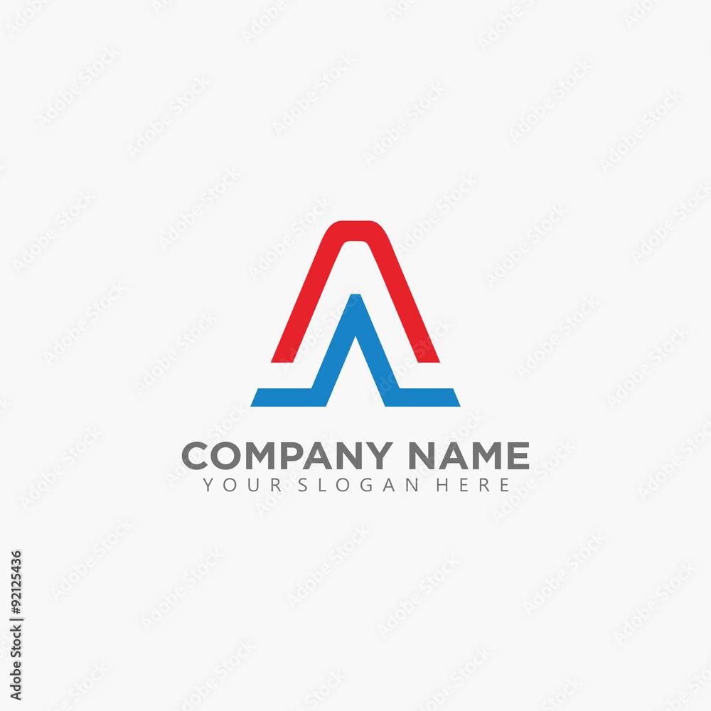initial A Stars america simple modern logo initial A Stars america simple modern logo