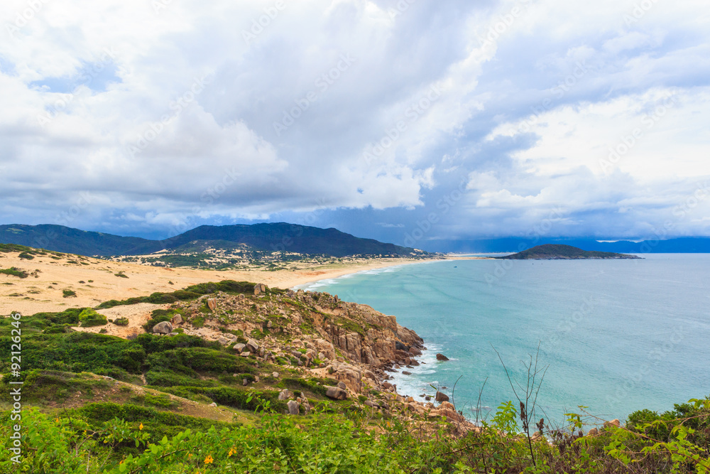 Landscape of Dam Mon beach
