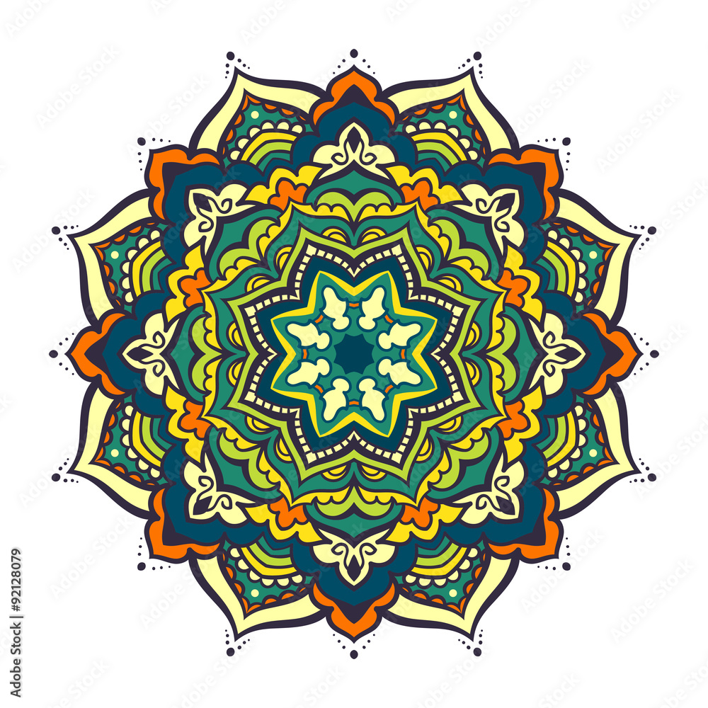 Vector mandala ornament. Vector mandala ornament.