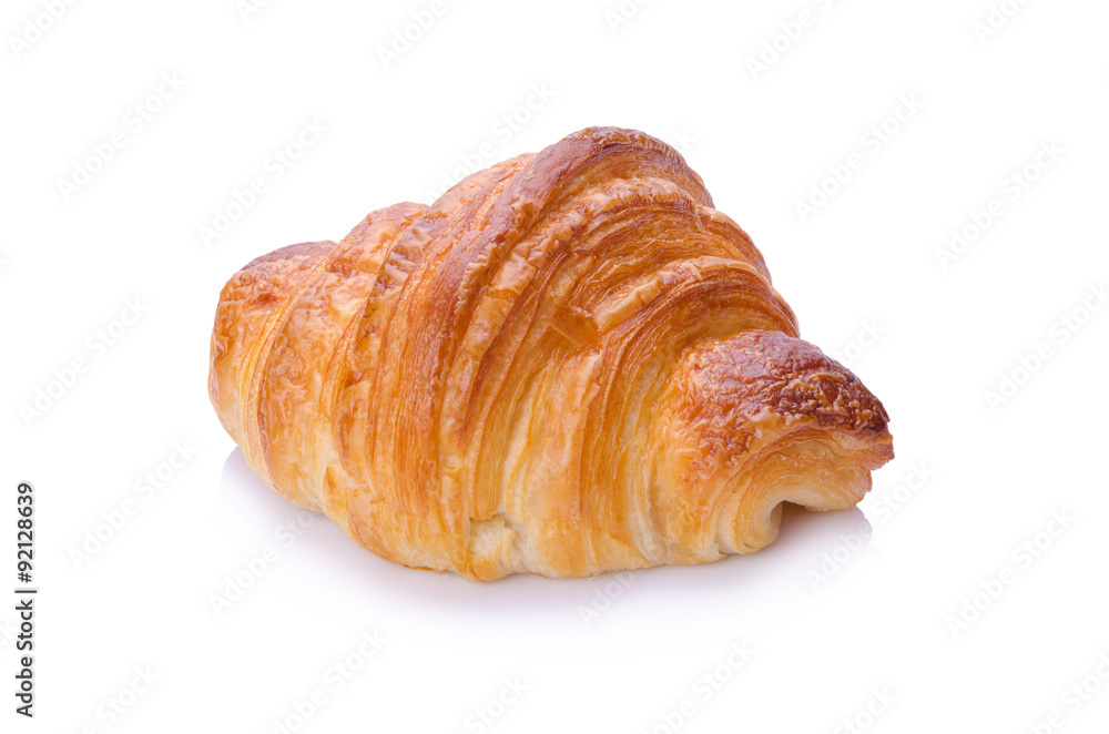whole wheat croissant isolated on white background whole wheat croissant isolated on white background