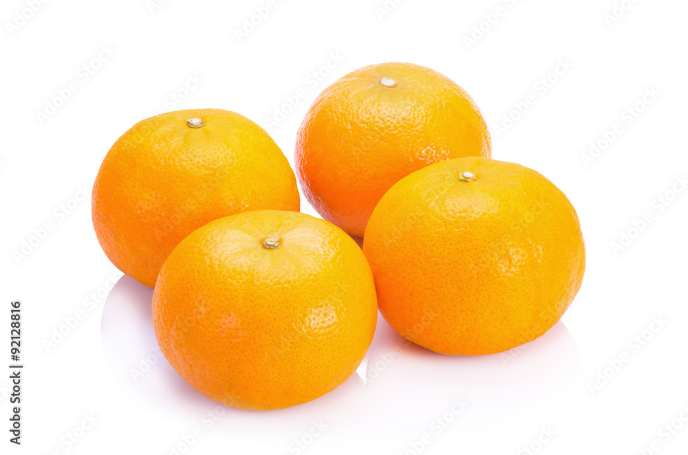 Orange on a white background Orange on a white background