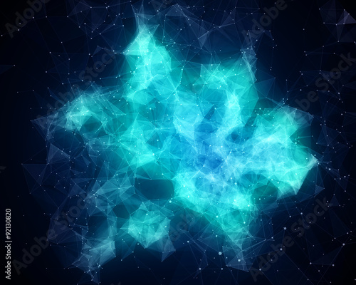 Abstract nebula in space
