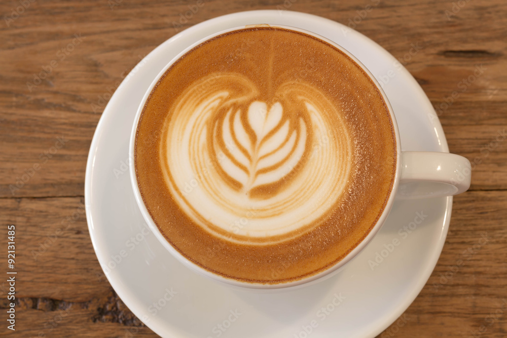 A cup of Hot coffee late A cup of Hot coffee late
