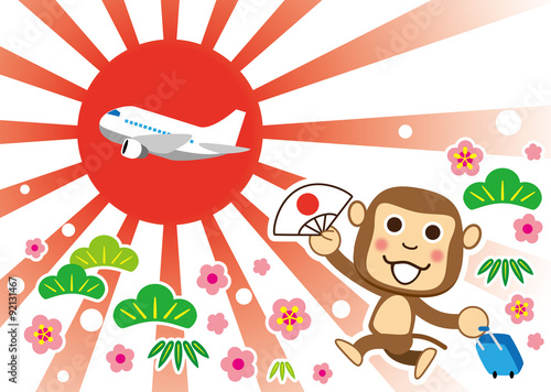申年　新春楽しい飛行機の旅