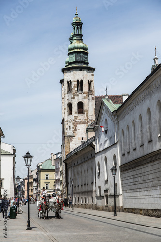 Church of St. Andrew in the Old Town of Krakow in Poland. #92132678