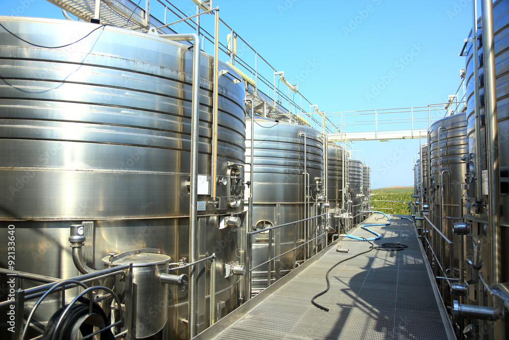 tanks of wine tanks of wine