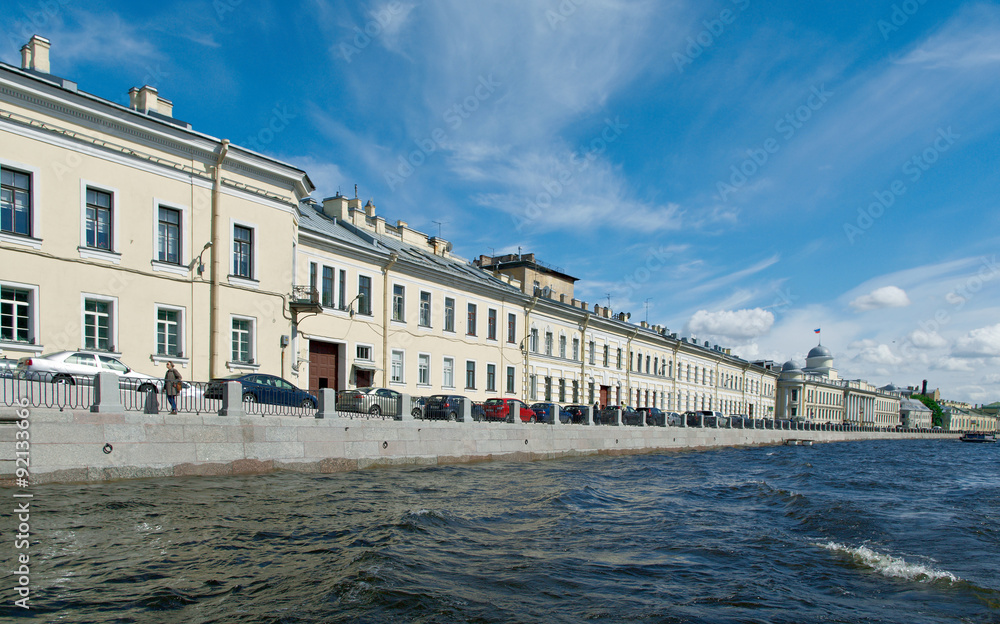 Near the Fontanka river Saint-Petersburg