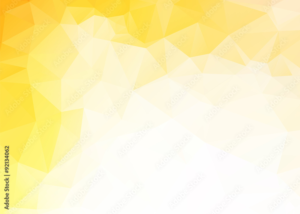 Obraz premium Vector simple abstract yellow triangles background