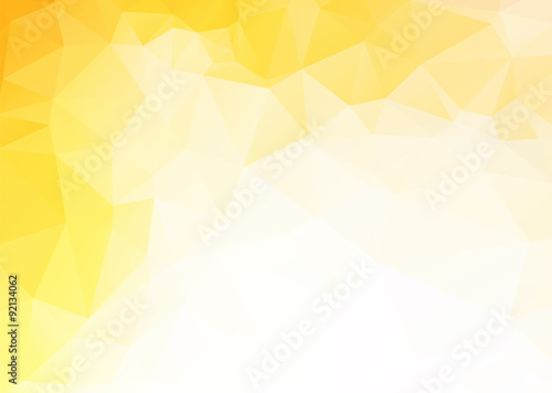 Vector simple abstract yellow triangles background
