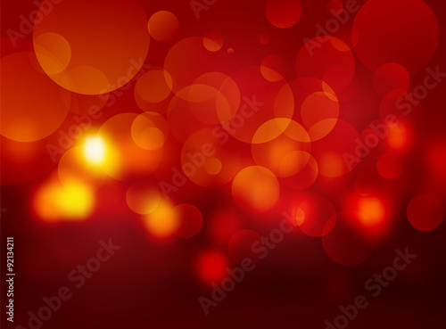 red blurred circle background