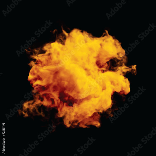 Vector illustration of fire explosion © julvil