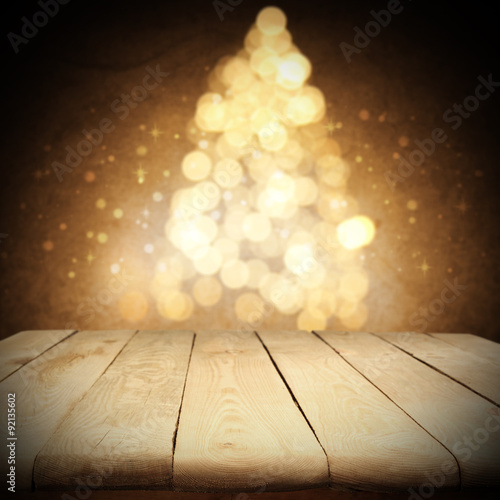 Wallpaper Mural wooden table of xmas time  Torontodigital.ca
