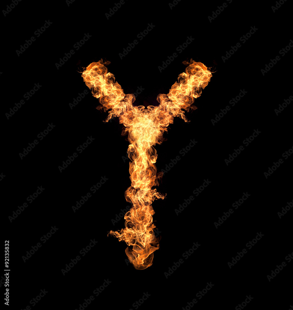 English letters Flames English letters Flames