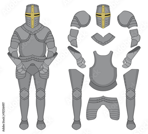 Knight armor. Color