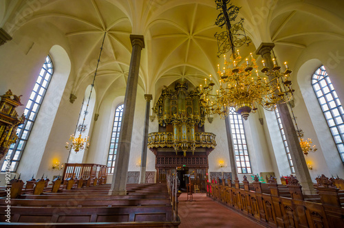 Quadro em tela Beautiful gothic church in Kristianstad, Sweden