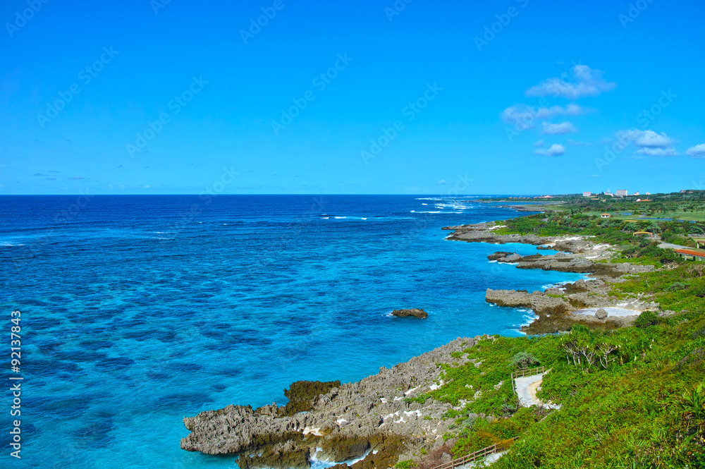 Fototapeta premium 真夏のイムギャーマリンガーデンの風景