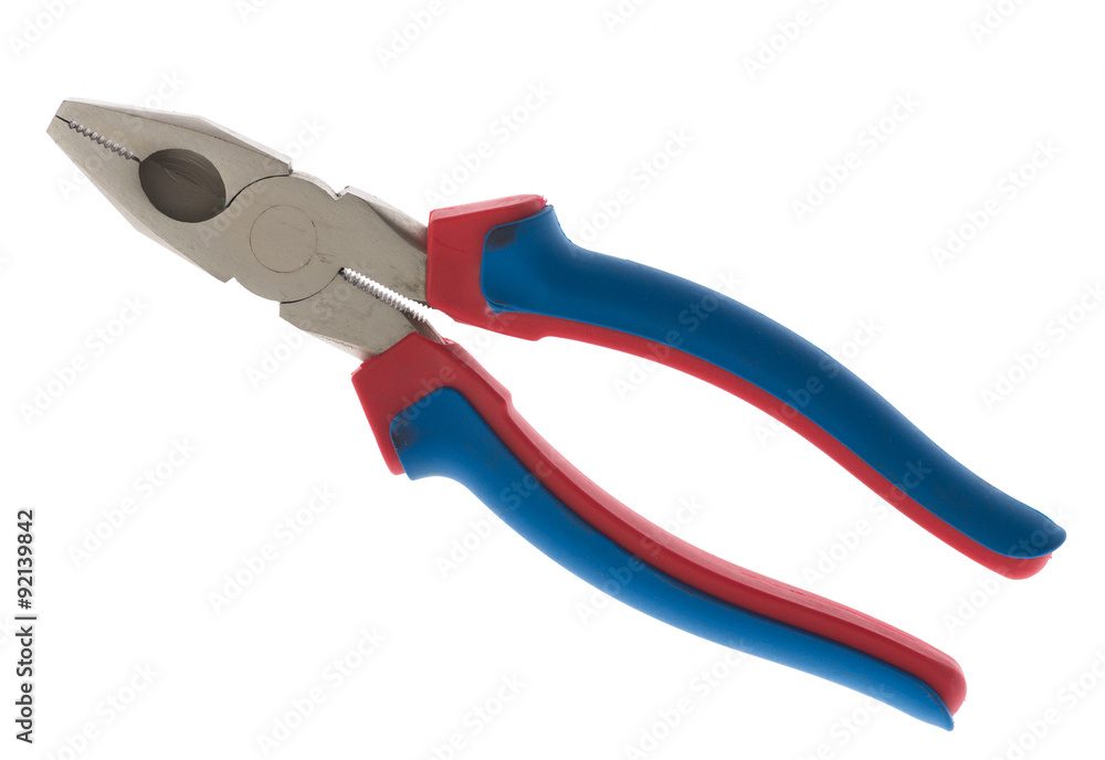 pliers tools with red and blue rubber handle pliers tools with red and blue rubber handle