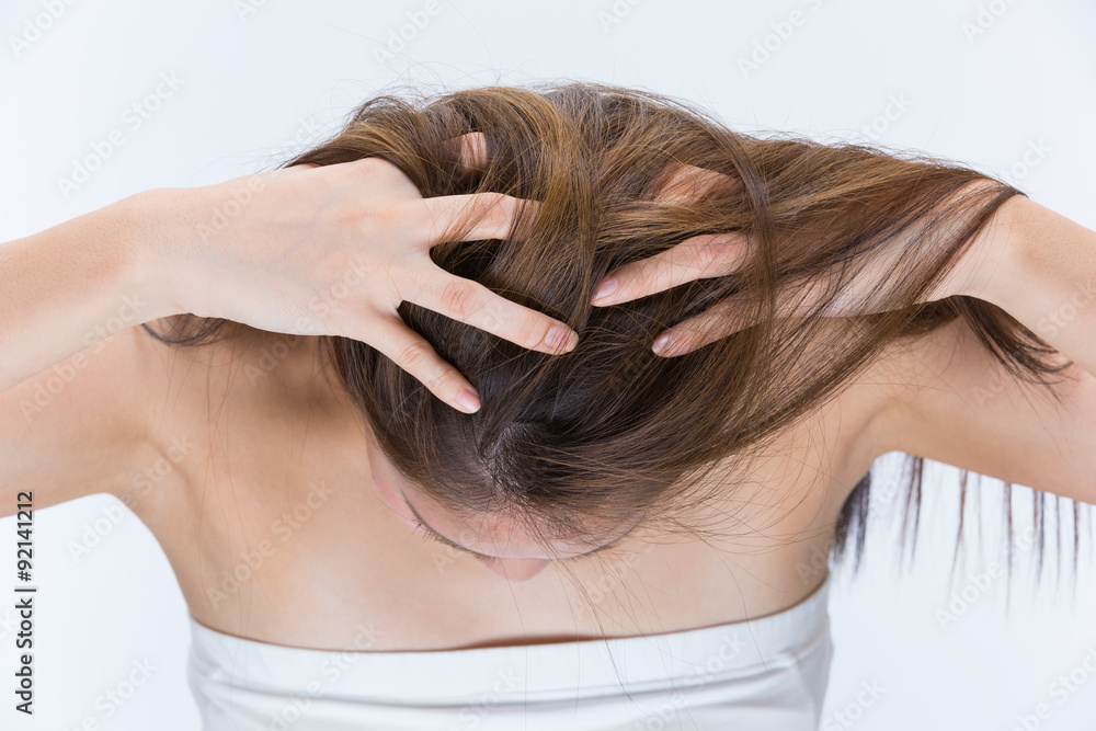 Obraz premium 頭皮ケア