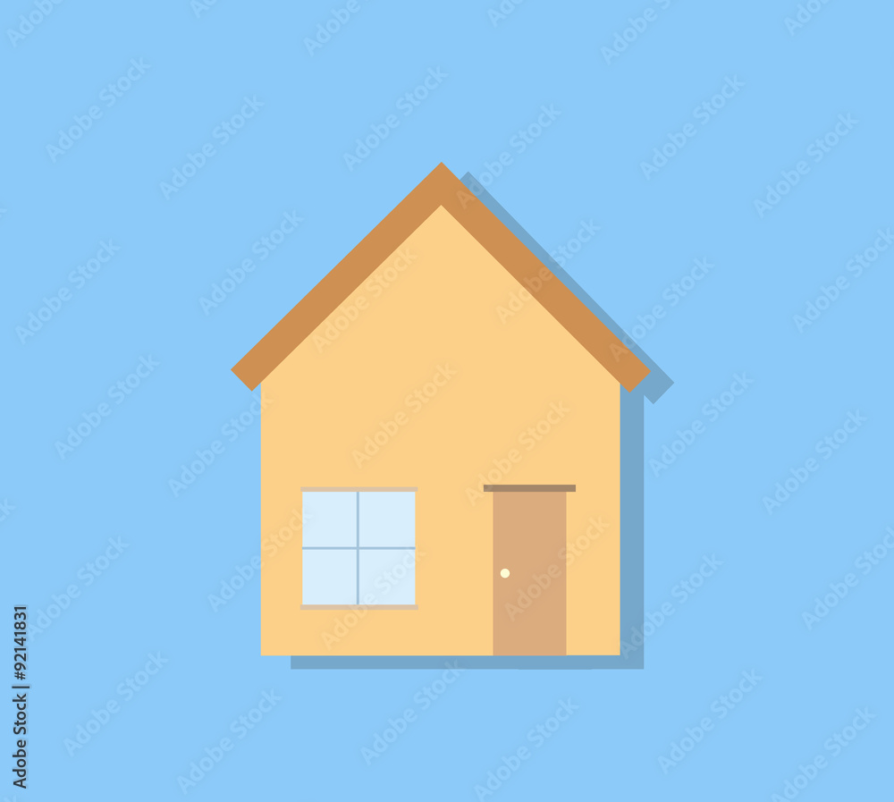 House Icon, a hand drawn vector illustration of a house icon in line art style, isolated on a light aqua blue background (editable). House Icon, a hand drawn vector illustration of a house icon in line art style, isolated on a light aqua blue background (editable).