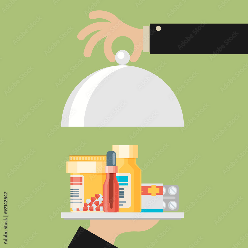 Medical concept. Flat design. Medical concept. Flat design.
