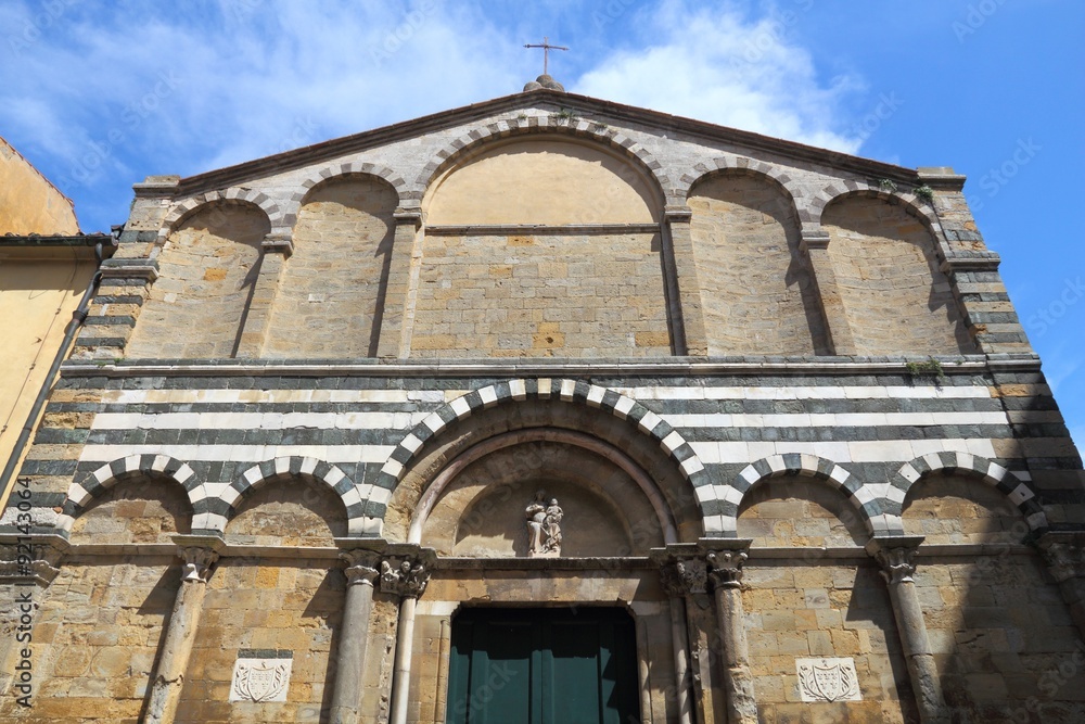 Volterra church in Italy