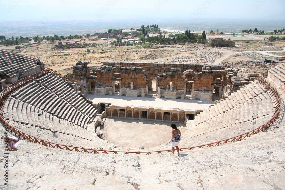 Theater in ancient Hierapolis, Turkey