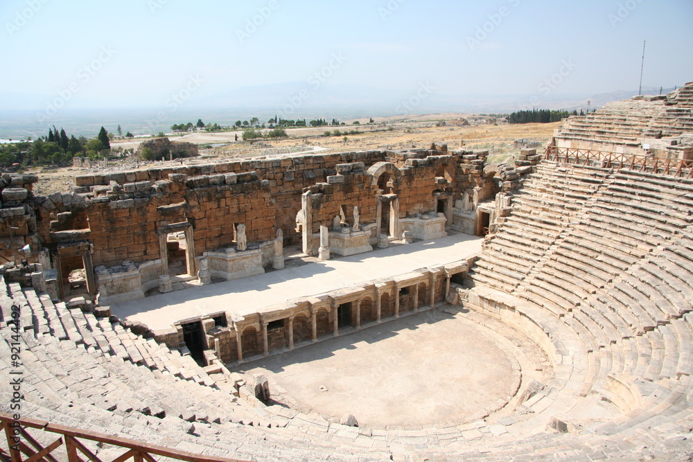 Theater in ancient Hierapolis, Turkey