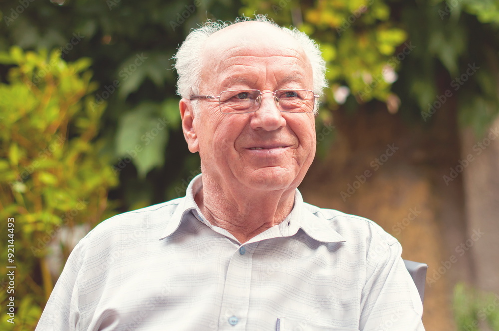 Senior man outdoors Senior man outdoors