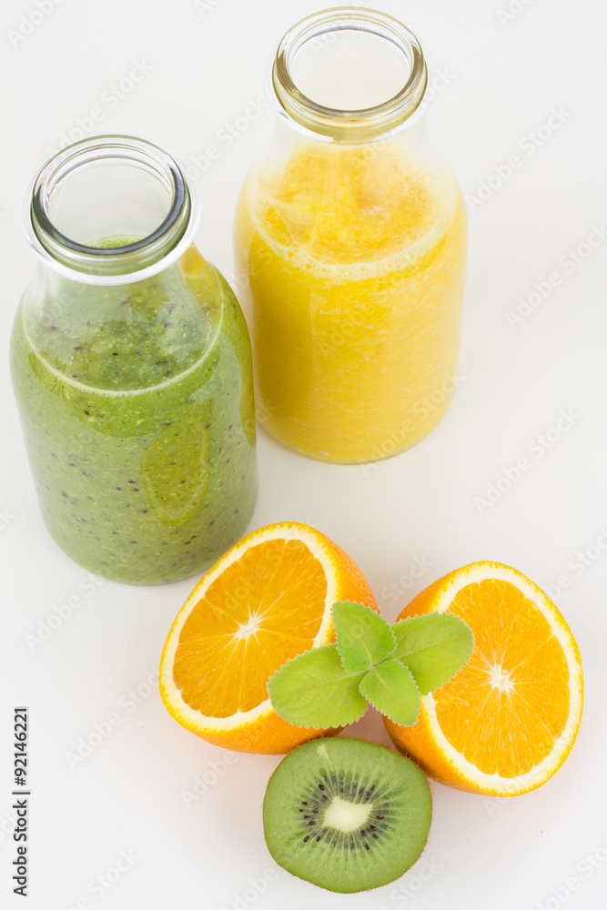 Freshly prepared fruit juice. Freshly prepared fruit juice.