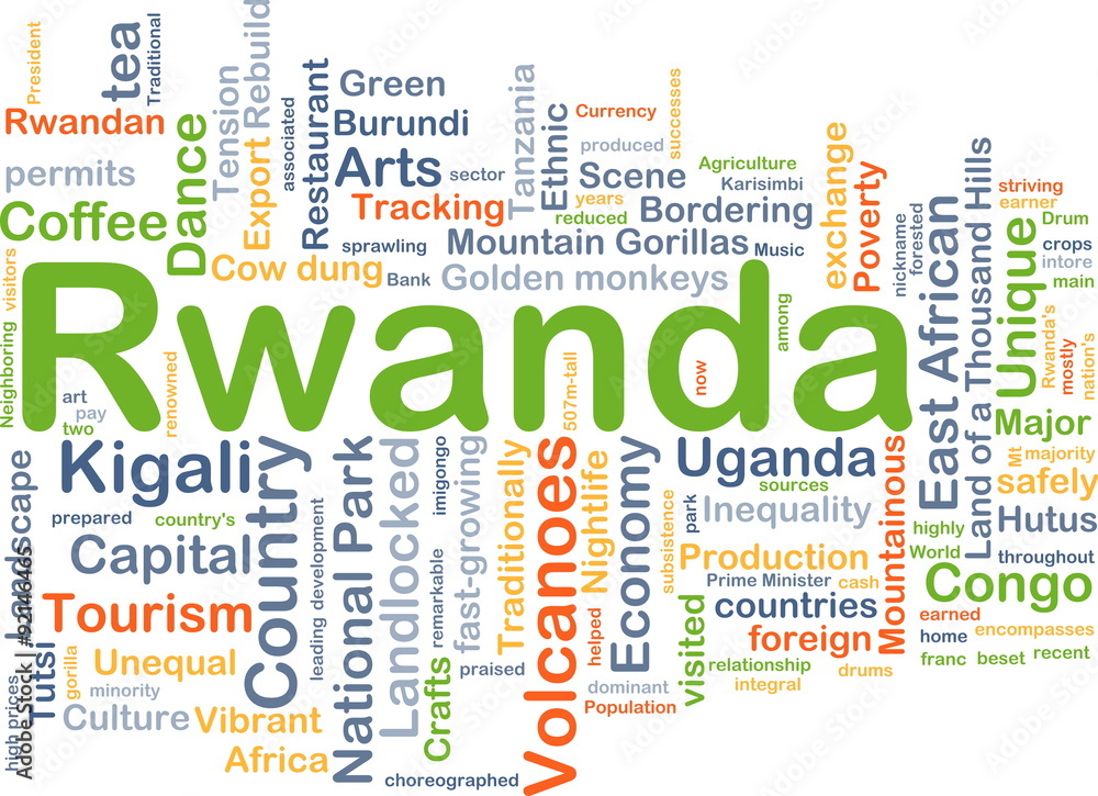 Rwanda background concept