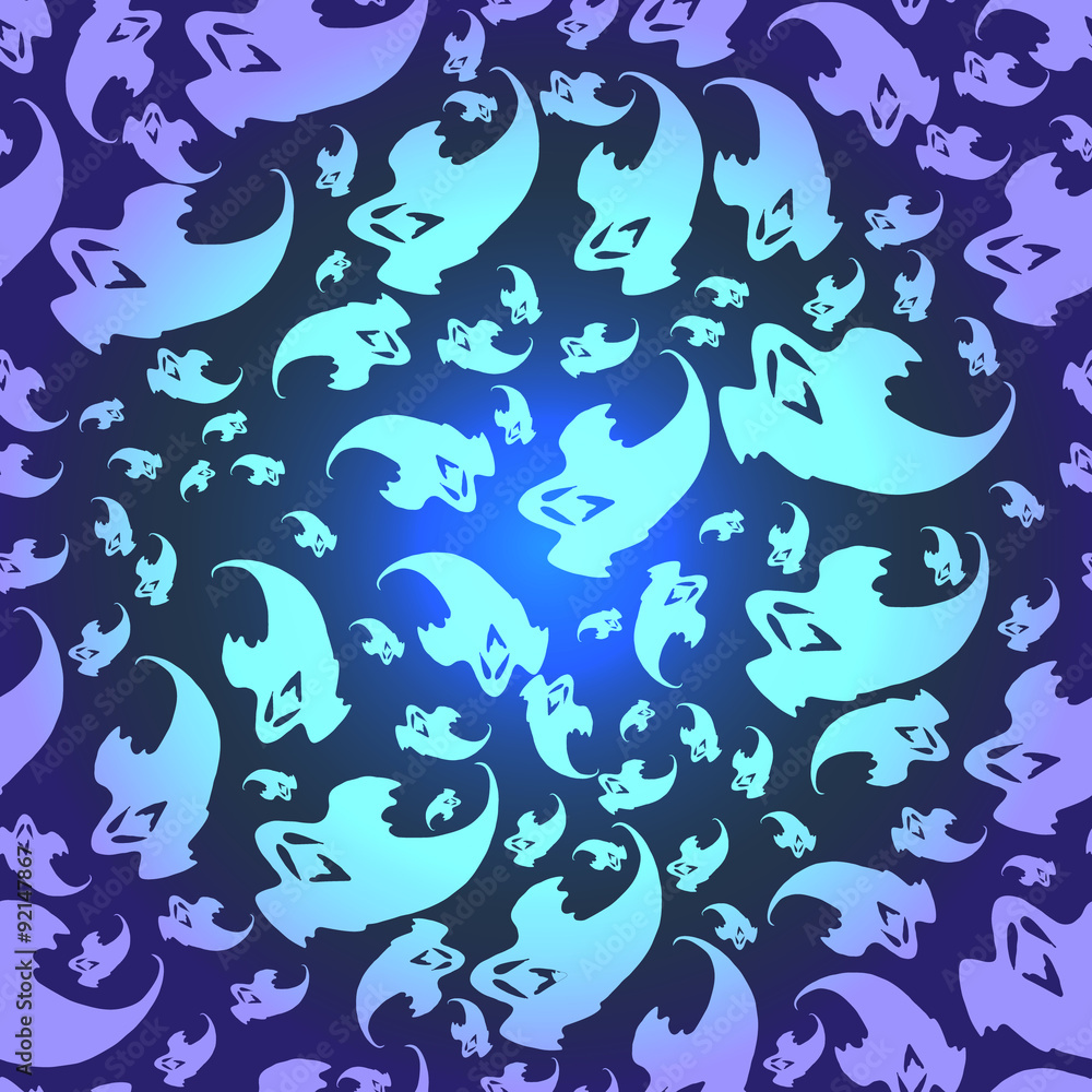 Ghosts Seamless pattern Ghosts Seamless pattern