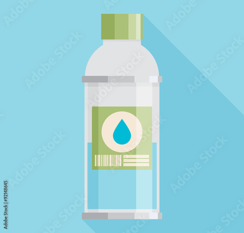Vector Illustration of bottle of water