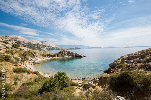 Beautiful wild beach in island Krk.