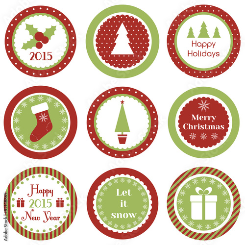 Christmas cupcake toppers