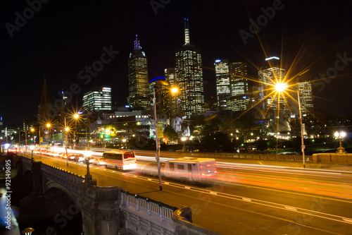 Melbourne city lights