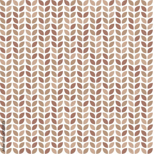 Scrap seamless pattern with brown leaves