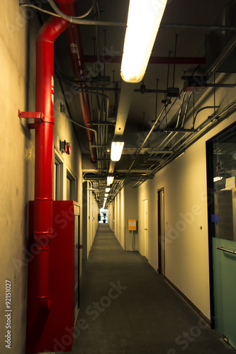 Long corridor interio