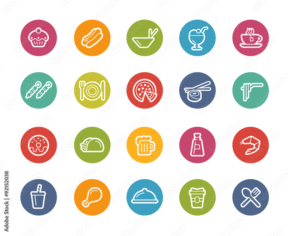 Food Icons - Set 2 of 2 -- Printemps Series