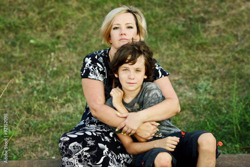 mother and son