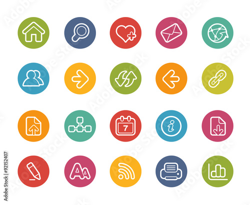 Web Navigation Icons-- Printemps Series