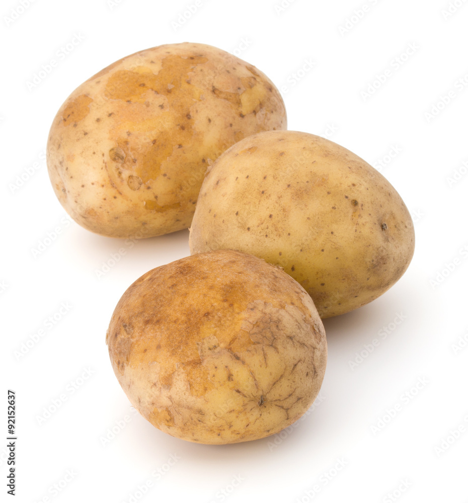 new potato tuber isolated on white background cutout new potato tuber isolated on white background cutout