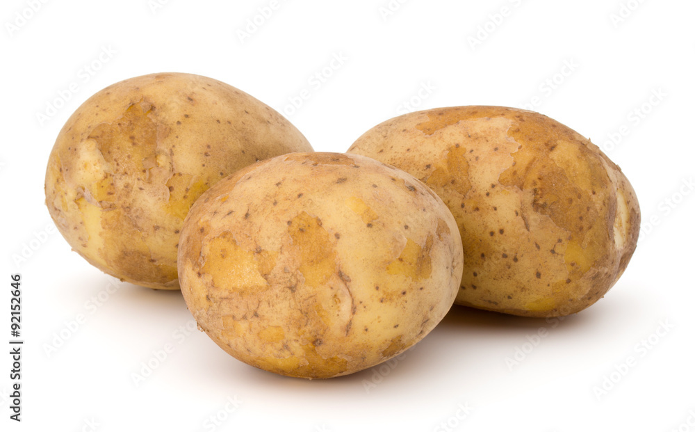 new potato tuber isolated on white background cutout new potato tuber isolated on white background cutout