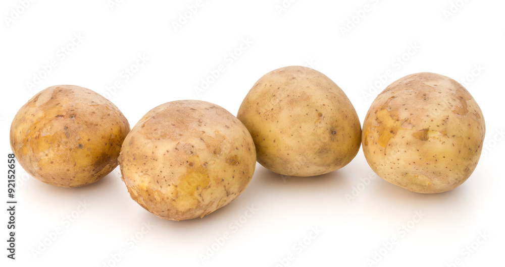 new potato tuber isolated on white background cutout new potato tuber isolated on white background cutout