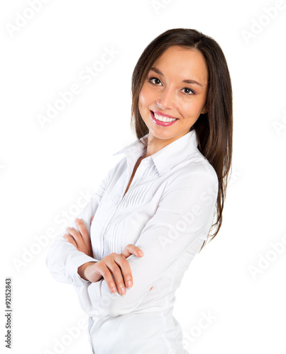 Business woman portrait. Crossed arms.